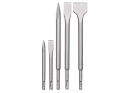 Set de Cinceles Sds plus, 5 Piezas para Piedra Y Hormigón En Caja Plástica, Acero Cr Hrc 50+3