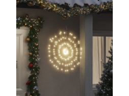 Vidaxl Iluminação Estrelar P/ Natal 140 Luzes Led 17 Cm Branco Quente