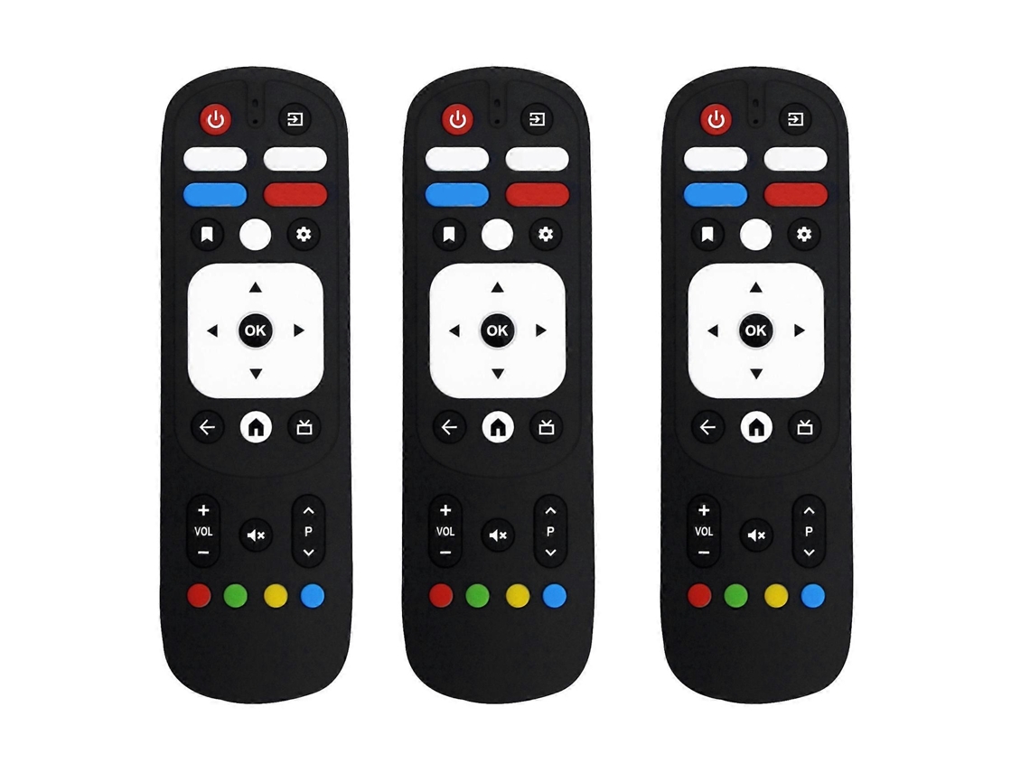 3x Controle Remoto De Voz Rm-c3287 Para Jvc Rm-c3570, Kenwood E Motorola Smart Tv