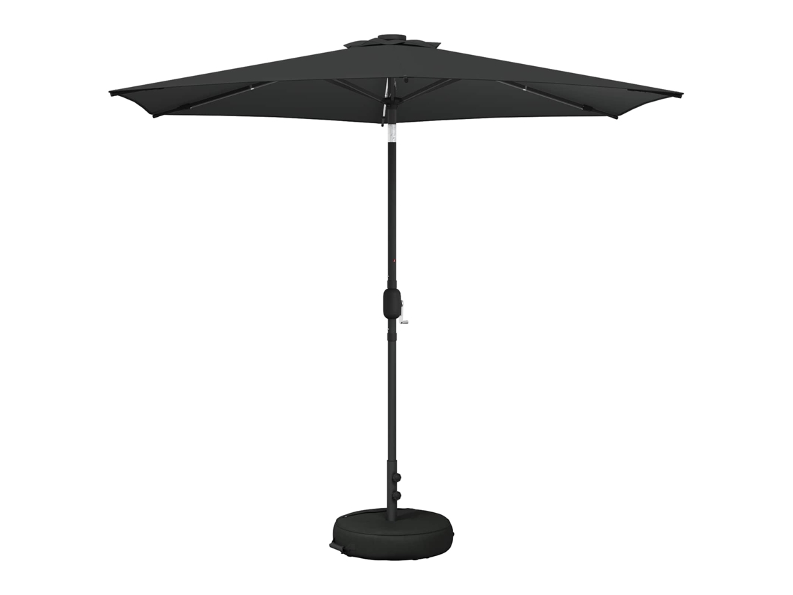 Conjunto 1 Guarda-sol De Jardim Vidaxl Antracite Poliéster (270 X 270 Cm)