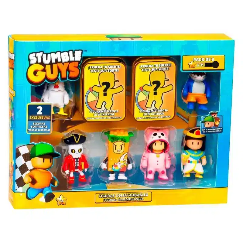 Pack De Ocho Figuras Stumble Guys Con Figuras Sorpresa 64112072 Chicken Bizakmás De 8 Años