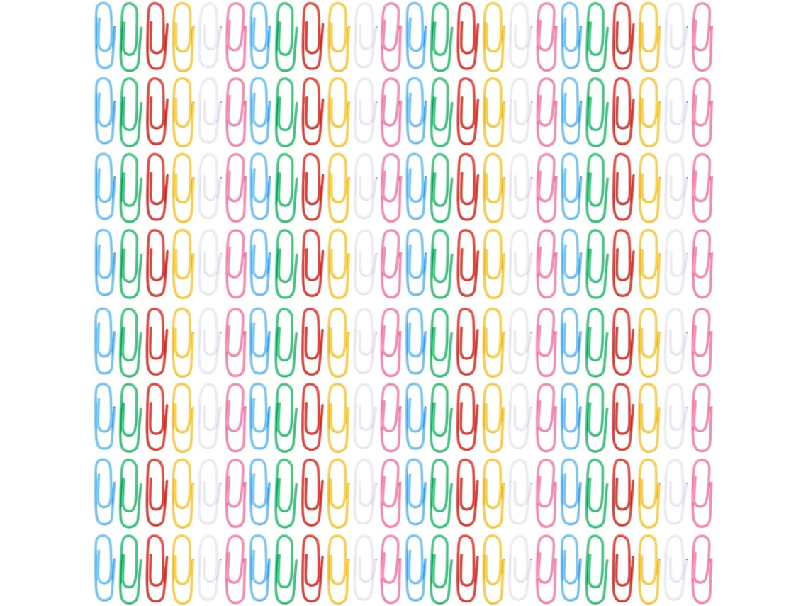 Iplusmile 1200-clipes De Papel Revestidos Plástico Multicoloridos Arquivos Escolares, Agendas E Artigos De