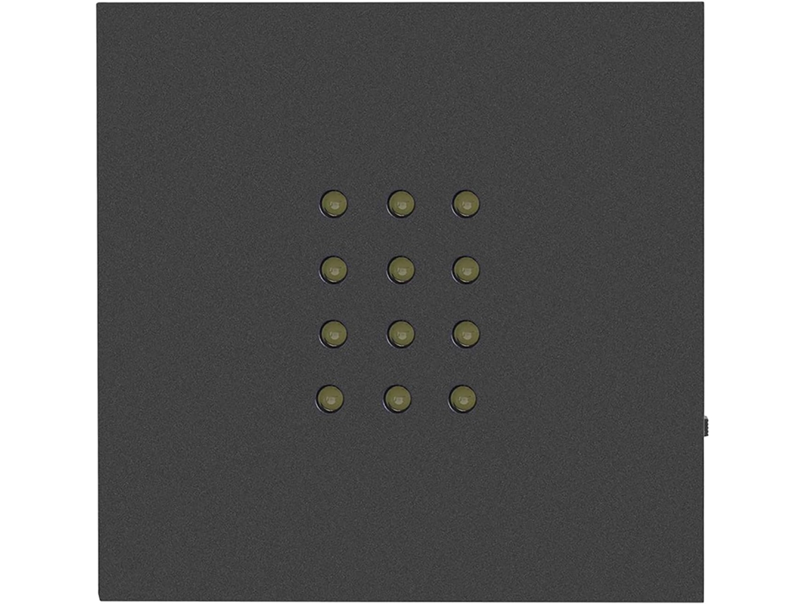 Suporte De Exibição Luz Led Zerodis Com 12 Leds, Base Quadrada Para Arte Em Vidro Com Alimentação Usb, Tamanho Compacto