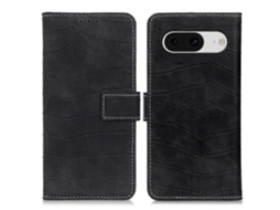 Capa De Couro Com Textura De Crocodilo Magnética Para Google Pixel 8