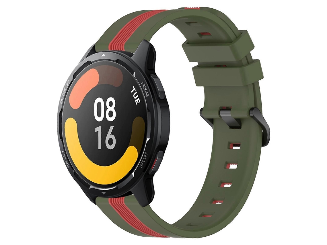 Pulseira De Silicone Bicolor Vertical De 22 Mm Para Xiaomi Mi Watch S1 Ativo