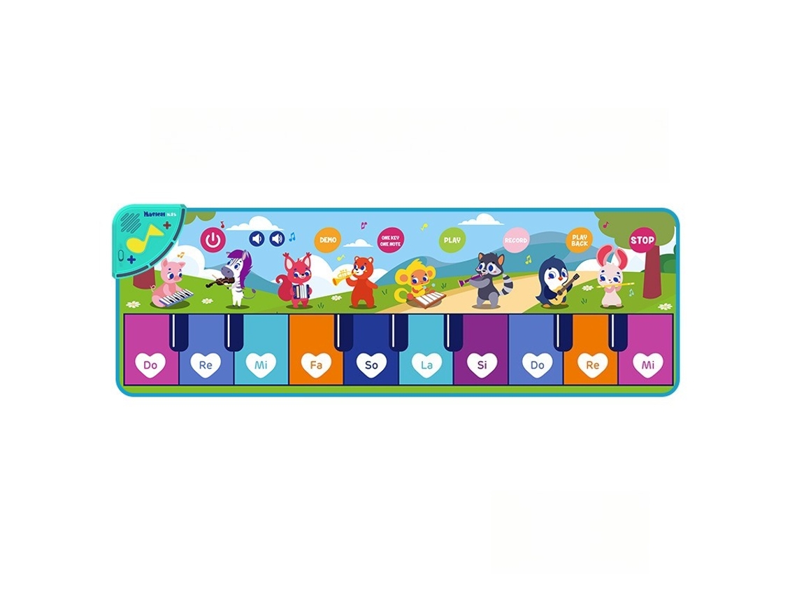 Tapete Com Teclado Musical Para Crianças Dos 1 Aos 3 Anos Ou Mais, Ideal Para Aprendizagem Precoce E Educação Sensorial. Instrumentos Hexinyigjly