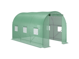 Estufa Lona Tomates Túnel Janela Verde 350x200x200cm VELTRIX