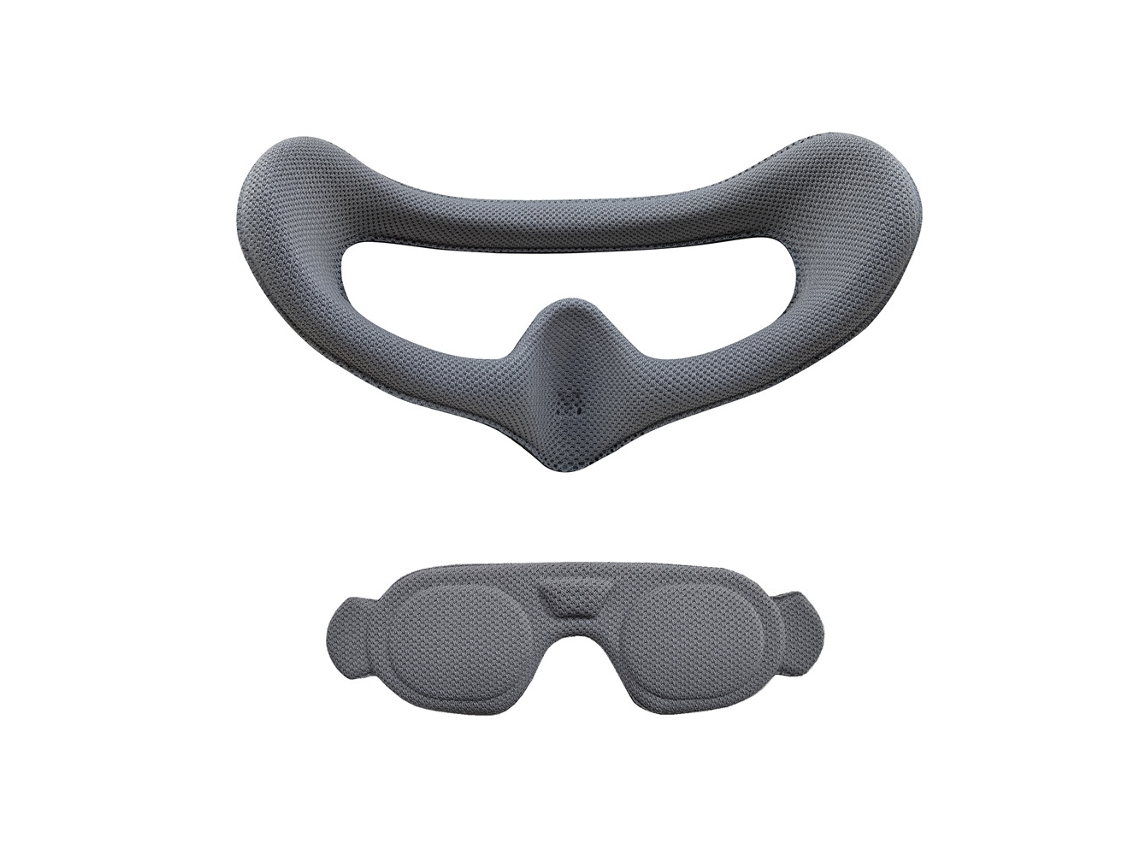 Capa Protetora Esponja Preta com Acolchoamento e Lente Mxk Placa Facial Macia Almofada Confortável Máscara Óculos Voo Dji Avata2 3 MDUG