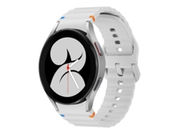 Bracelete para Samsung Galaxy Watch 4 Silicone com Padrão de Onda Cinza Claro XIAOMOYU (40mm/44mm)