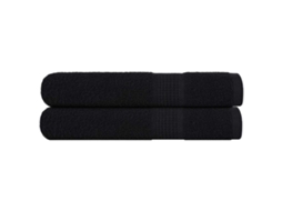 Vidaxl Toalhas Frogn 2 Pcs 100x200 Cm 360 G/m² Preto