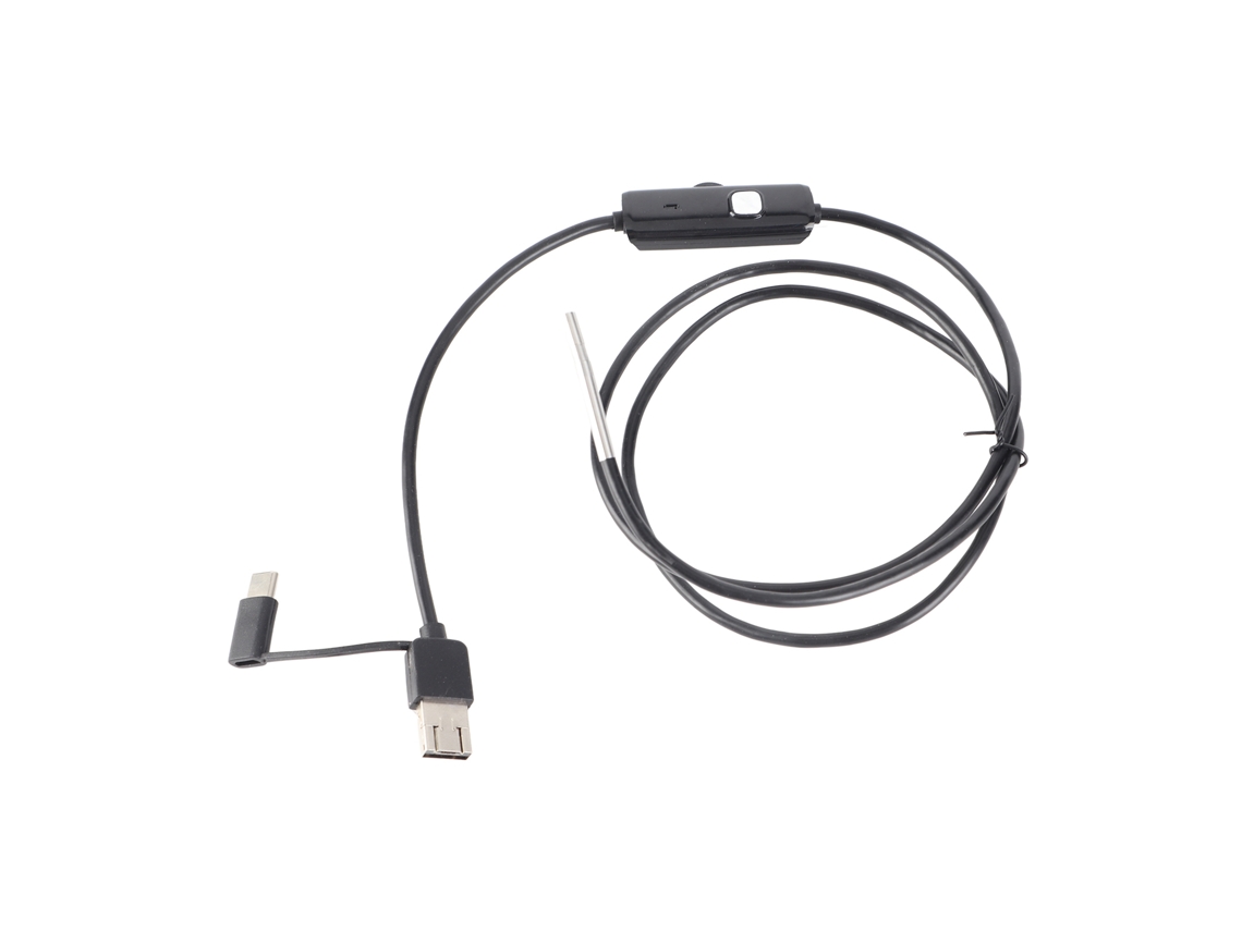 Endoscópio YURU AN100 de 3.9mm, HD, 1m, IP67, Carro e Indústria, Compatível com Android e PC