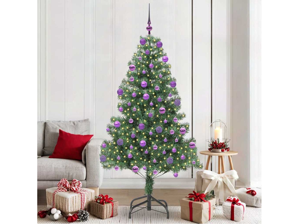 Vidaxl Árvore De Natal Verde 210 Cm Pvc