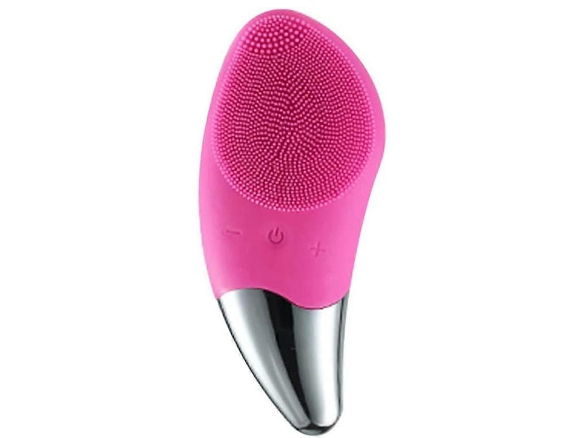 Cepillo de Limpeza Facial Sônico Masajeador Silicone Elétrico, Impermeável Rojo Rosa) GOKOCO