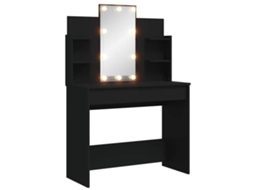 Toucador com Luzes Led 96x40x142 Cm Preto MAISON EXCLUSIVE