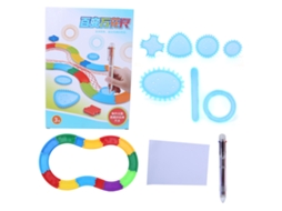 Primerox régua Geométrica para Crianças Ferramenta de Desenho Criativo Kit de Estojo Aprendizagem