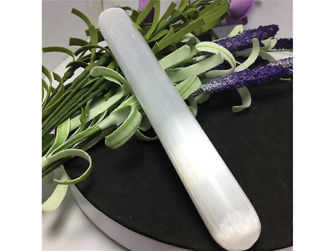 Natural Branco Selenita Massagem Cristal Varinha Varinha Yoni Varinha Para Saúde Cristal Cura