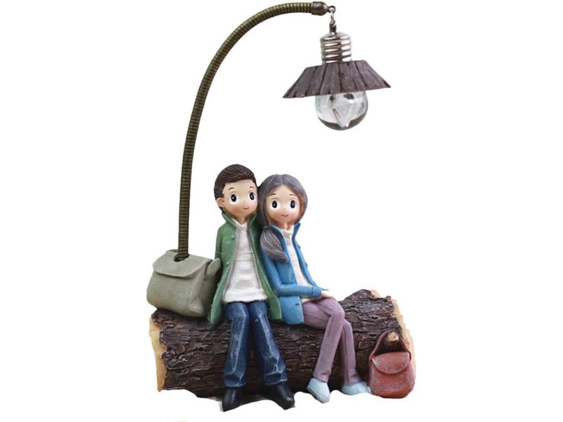 Lâmpada De Pareja De Resina Mini Decoração Presente Ideal Para Dia Dos Namorados Aniversário Casamento