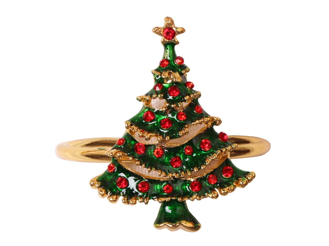 Laxiscreed Porta-guardanapos Natalício Com Rena, Floco De Neve E Árvore De Natal, 1 Peça