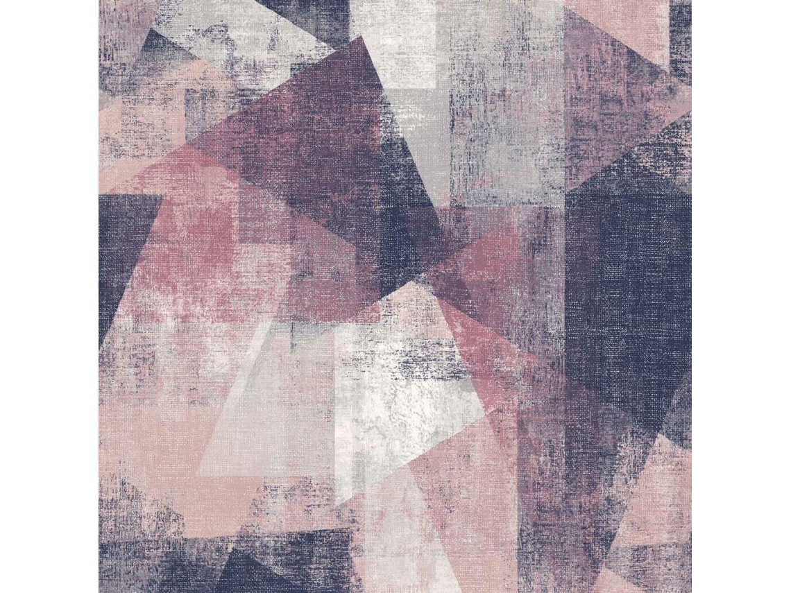 Papel De Parede Holandês Em Perspectiva Rosa E Roxo