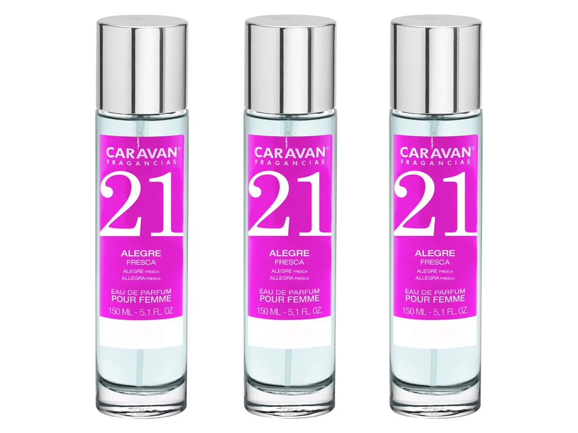 3X CARAVAN Perfume de Mulher Nº21 150Ml