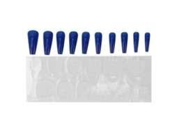 10pcs Unhas Falsas De Cor Solida Com Cobertura Completa Para Mulheres E Meninas Elegantes E Modernas Ferramenta De Manicure N5354‑05