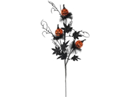 Haste de planta artificial com abóbora para Halloween SFUSHOS