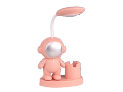 Bj-lâmpada De Escritório Versátil Plegável Com Design De Astronauta Luz Suave Usb Para Dormitório Escritório Cor Rosa