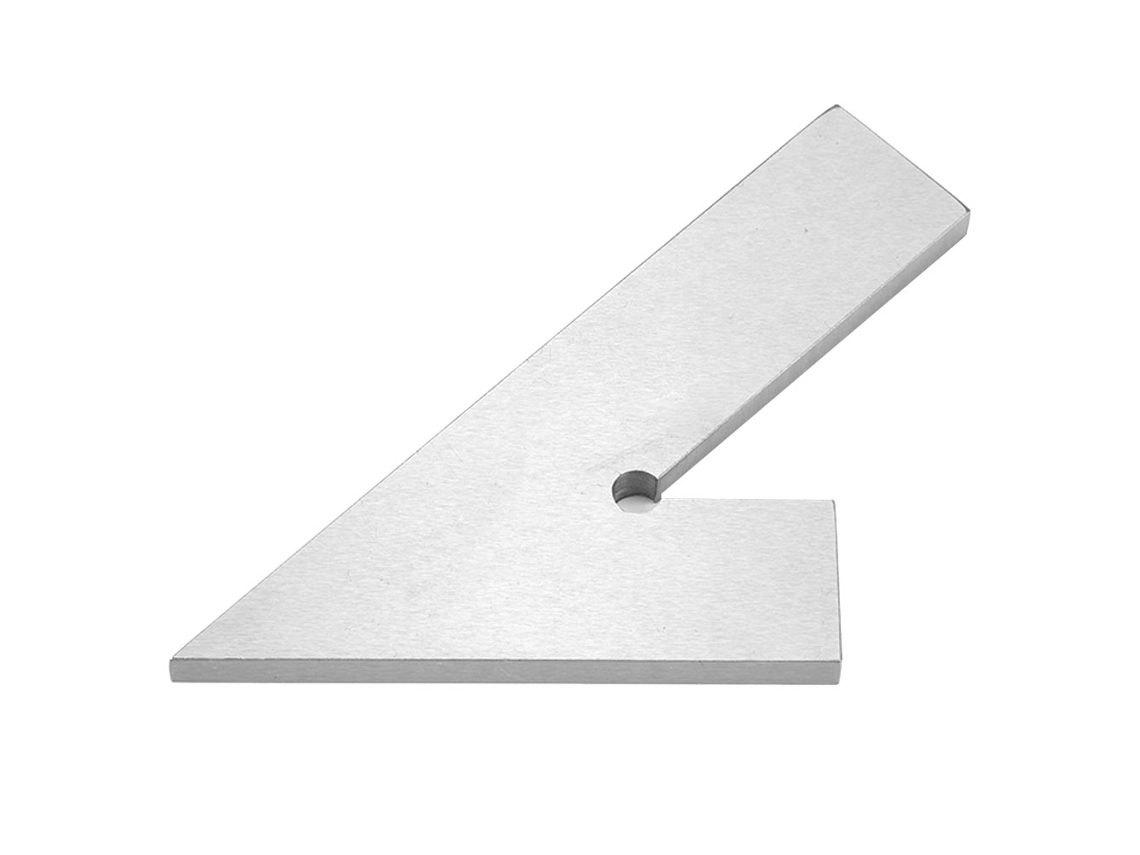 Regla Angular Cuadrada De Acero Inoxidable 45 Grados Din875/2 (120*80mm) Rectificado Fino