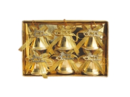 Decoração de Natal, Sino Dourado de Ferro LAXISCREED