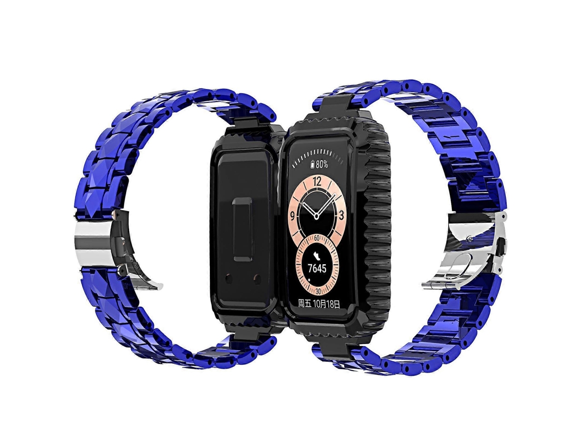 Pulseira De Aço Inoxidável Para Huawei Band 6 / Honor Band 6
