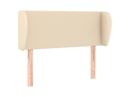 Cabeceira de Cama C/ Abas Tecido 83x23x78/88 Cm Creme MAISON EXCLUSIVE