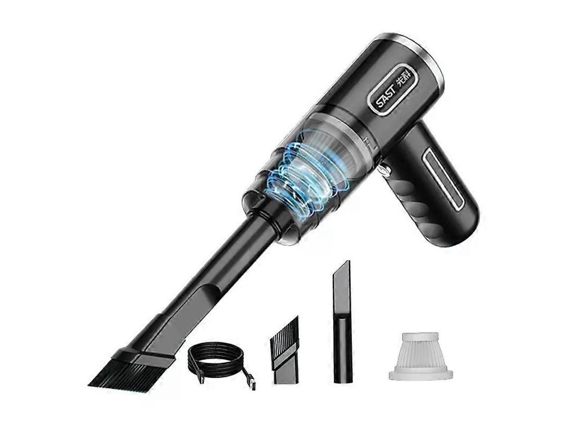 Aspirador De Pó Portátil Sem Fio 29000pa 120w Para Carro, Recarregável Via Usb, Recarregável, Doméstico, Limpador A Seco E Úmido Aquaforge