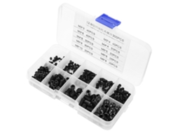 Kit de parafusadores Allen Press M3/M4/M5/M6/M8, 300 peças com caixa, aço