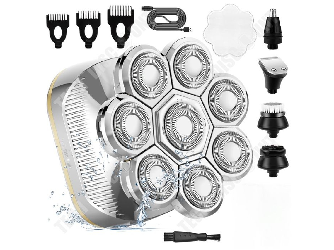 Barbeador Elétrico À Prova Dágua Td® 8d Barbeador Elétrico Multifuncional Cosmético Navalha Conjunto De Barbear Para Nariz Cabelo Innovtec