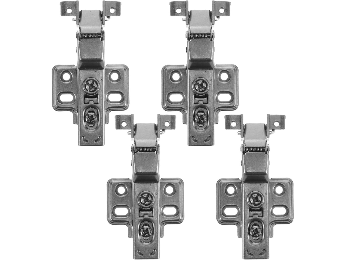 Dobradiças De Armário Com Fechamento Suave Outanaya, 4 Peças, Aço Inoxidável, Hidráulicas E Ocultas Para Janelas