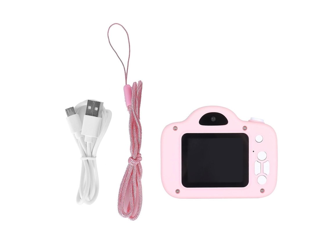 Câmera Infantil com Câmeras Duplas Frontal e Traseira, 1080p, Mini Câmera de Brinquedo Educativa para Crianças, Rosa. TAISHENGDA