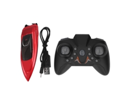 Ats barco de Controle Remoto 2.4g Usb de Alta Velocidade Barco Elétrico Brinquedo Impermeável Mini Lancha Vermelho