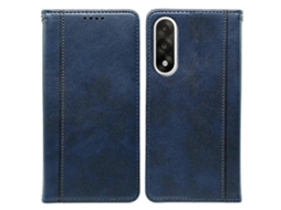 Capa Tkdaddy Para Oneplus Ace 5 Ultra 5g / Nord 5 5g Com Fecho Magnético Oculto E Textura De Bezerro, Capa De Celular Azul