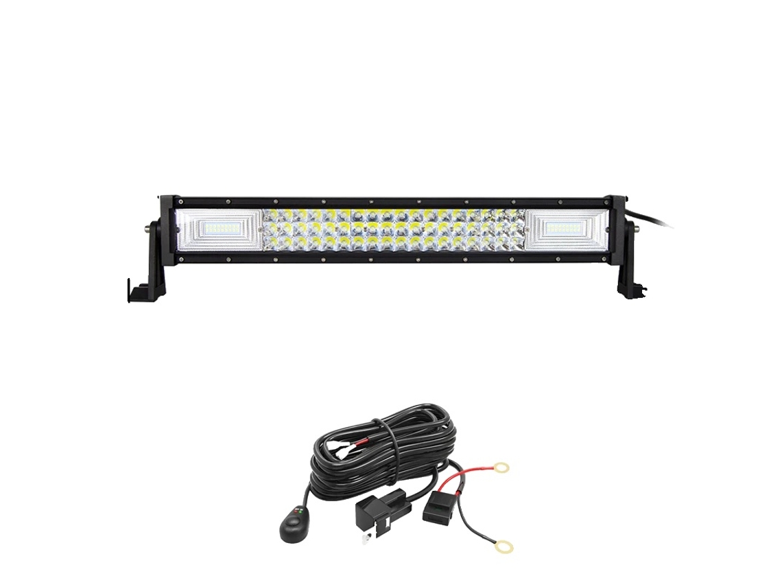 Barra De Luz Led, Feixe Combinado, 12v 24v,kit De Fio 270w 22polegadas Oem