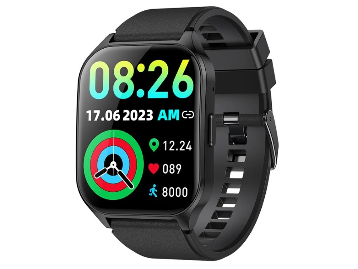 Smartwatch com tecido Amoled curvo Bluetooth com monitoramento de frequência cardíaca, pressão arterial, oxigênio no sangue e sono com Bestvite