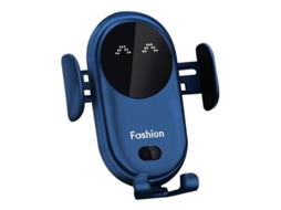 Suporte de Celular para Carro com Carregamento Sem Fio e Luz Sorriso, Rotativo, Universal para Celulares de 4 6.5 Polegadas | S/MARCA