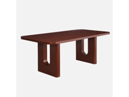 Mesa De Jantar Com Efeiito Mate, 8 Lugares, Borgonha