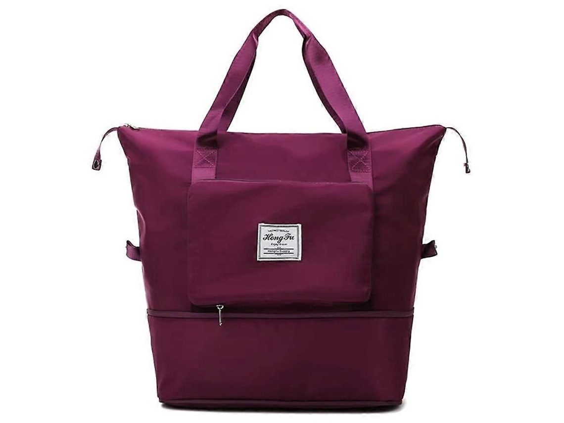 Mala de Viagem Dobrável de Grande Capacidade com Compartimentos para Itens Secos e Molhados, Ideal para Bagagem de Mão, Compras e Esportes. GOKOCO