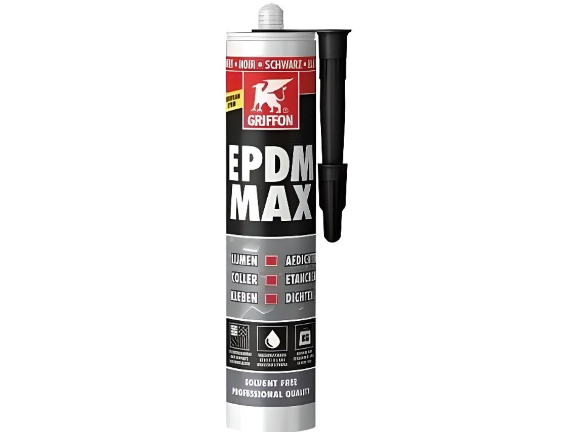 Selante e Adesivo Universal Preto Epdm Max 465 gGriffon GRIFFON