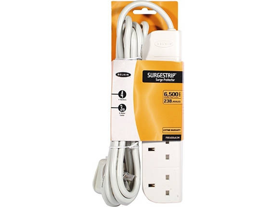 Extensão BELKIN E-Series (4 Tomadas - 230 V - 3m)