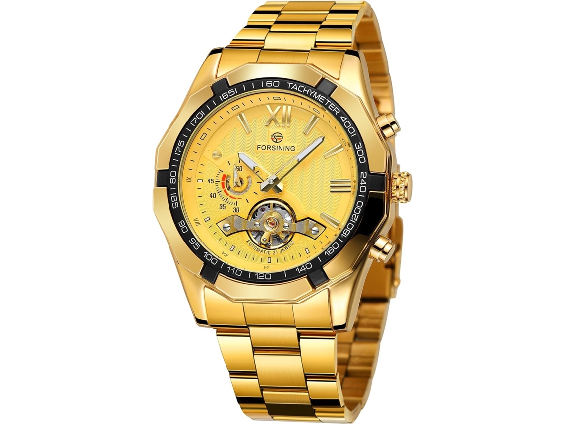 Lurelia Relógio Mecânico Masculino, Automático, Analógico, Resistente À Água 30m