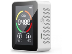 Testador de CO2 3 em 1 Slowmoose com detector de CO2 de temperatura e umidade ambiente e porta USB