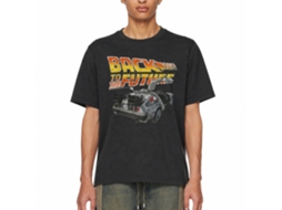 Rockinstone Back To The Future Movie Btf Car Heather Black Adult T-shirt Size:xxxl