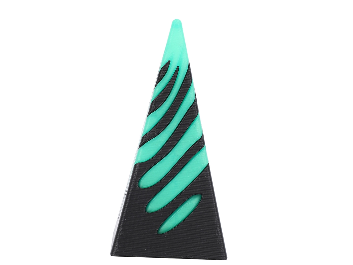 Mali brinquedo de Mesa Cone Espiral 3d Impossível Alivio de Ansiedade Decorativo Verde Preto