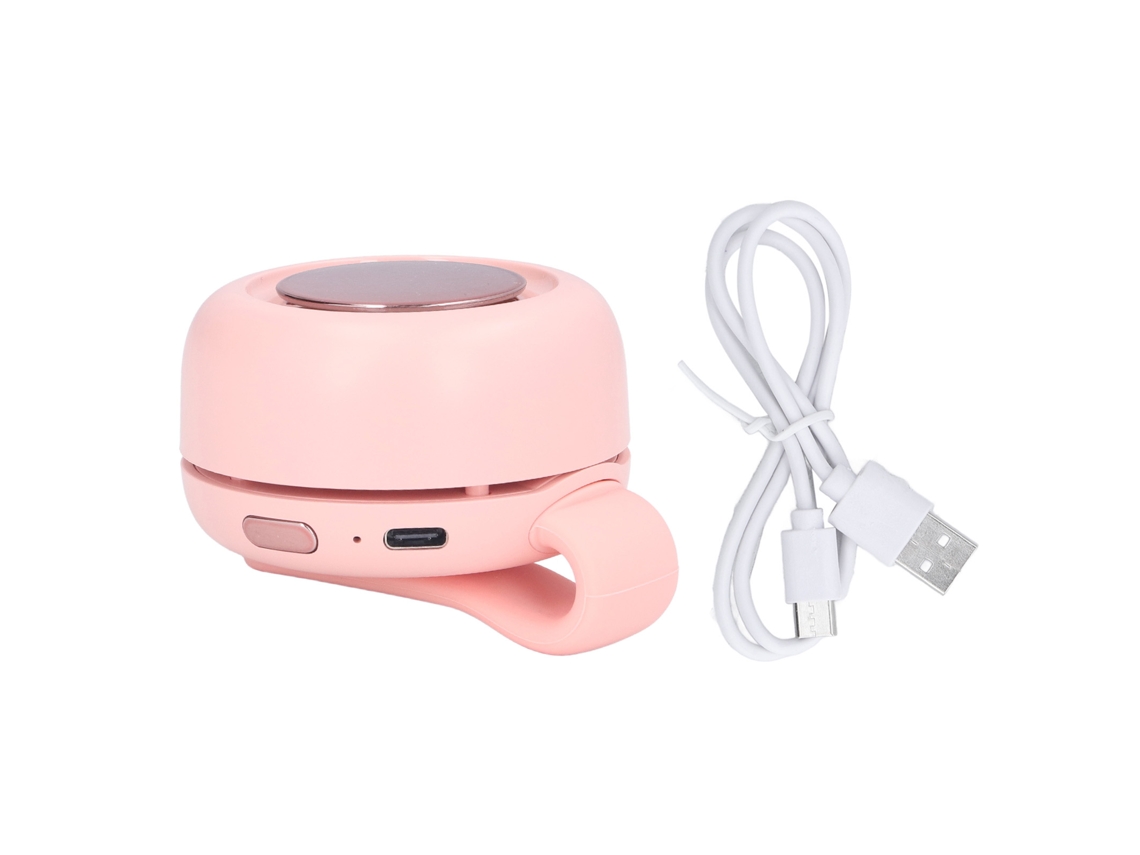 Ventilador Portátil Usb Recarregável Silencioso Rosa